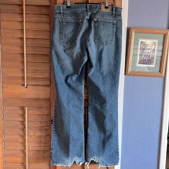 J Crew Women’s Boot Cut Stretch Jeans Distressed 10 - Picture 2 of 11